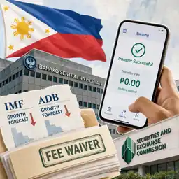 Philippine economy faces headwinds as IMF, ADB cut growth forecasts; banks waive transfer fees, SEC lifts lending app moratorium