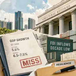 PH Economy Faces Growth Miss, Structural Reform Urged