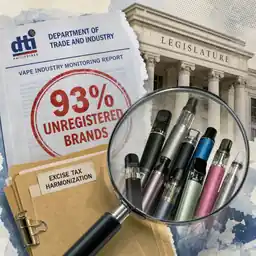 93% of vape brands unregistered as DTI weighs tax harmonization