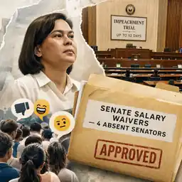 Senate salary waivers draw mockery as trial looms