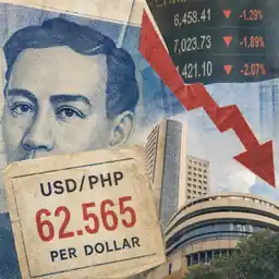 Peso hits record low 62.565:$1 as markets slide