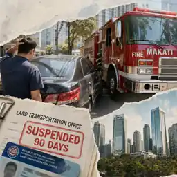 LTO Suspends Driver in Viral Makati Fire Truck Case