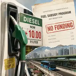 Diesel Seen Up P10/Liter as Fuel Subsidy Fund Runs Out
