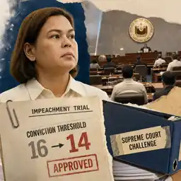 Senate Lowers Duterte Conviction Threshold to 14 Votes