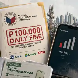 NTC Fines Telcos P100K Daily Over Mobile Internet