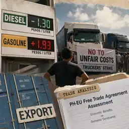 Diesel Falls P1.30, Gasoline Rises P1.93 as Truckers Strike