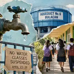 Bulacan Water Shutdown Halts Classes in Eight Towns