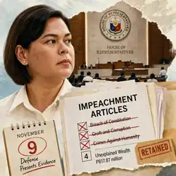 House Drops 3 of 4 Duterte Impeachment Articles