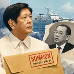 Marcos to Summon Chinese Envoy Over 'Easily Win' Remark
