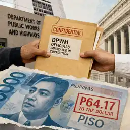 Dizon Hands Lopez DPWH Purge List as Peso Hits P64.17