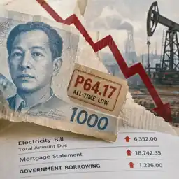 Peso closes at record P64.17 as inflation risk builds