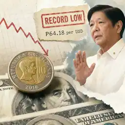 Peso Hits Record Low as Marcos Urges Calm